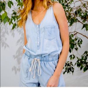 Aaron & Amber Chambray Romper